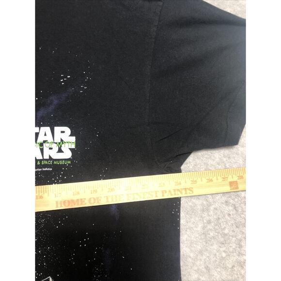 Vtg 90s Star Wars T Shirt Mens XL Death Star Millennium Falcon AOP USA - Picture 8 of 14